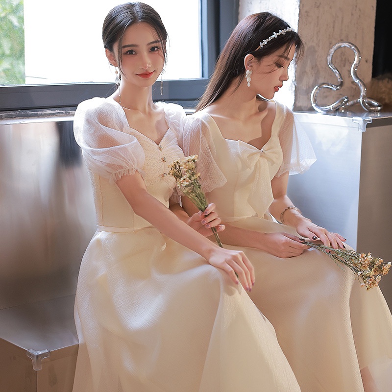 Đầm Phù Dâu Thiết Kế Mới Xinh Xắn Thời Trang Dành Cho Nữ