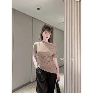 ÁO CỘC THUN LẠNH LỆCH VAI SIÊU MÁT