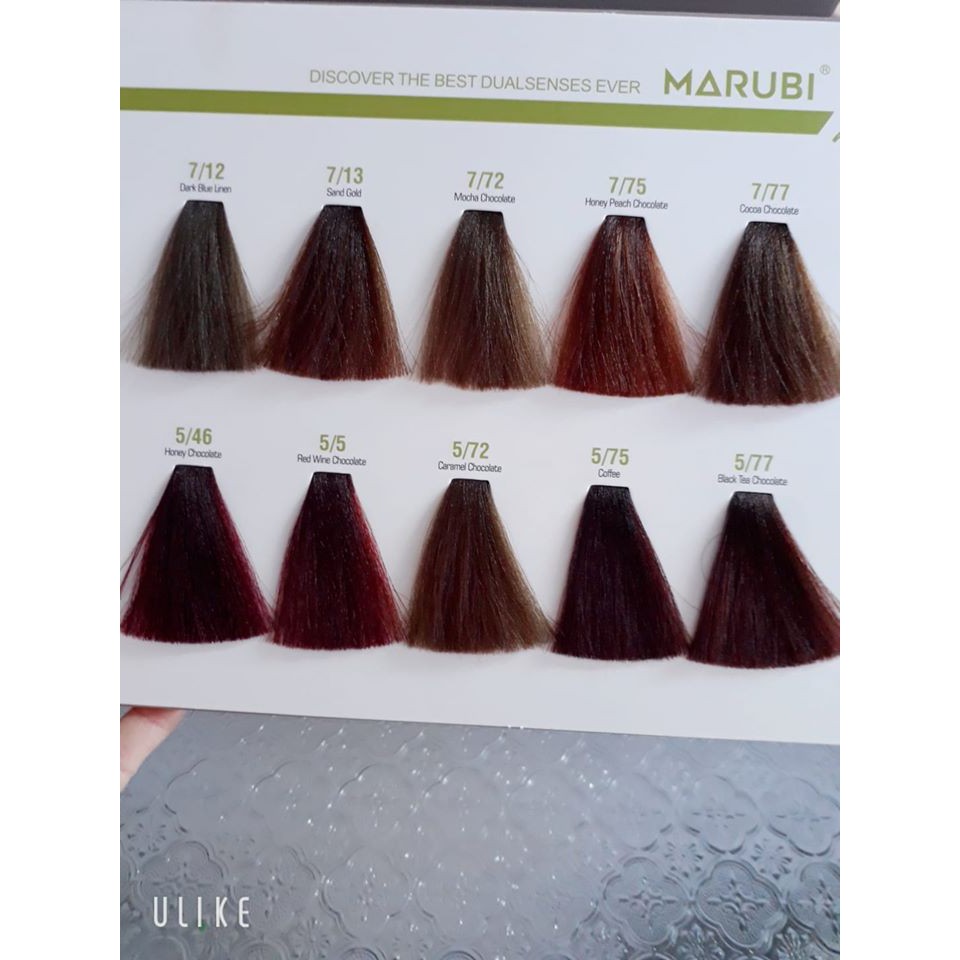 Thuốc nhuộm tóc phủ bạc keratin MARUBI 100ml x2