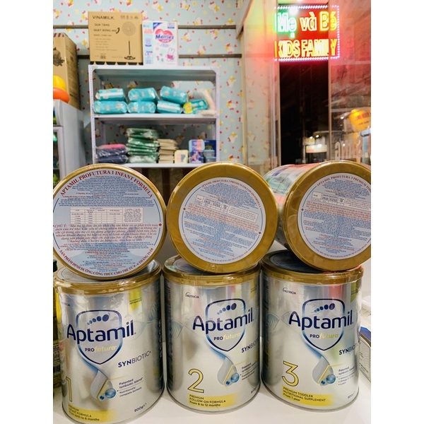 Sữa APTAMIL PROFUTURA Úc số 1 2 3 900g date mới 1/2024
