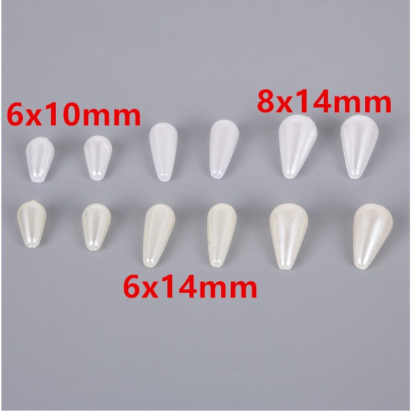 Hạt ngọc trai giả màu trắng sang trọng dùng làm trang sức thủ công