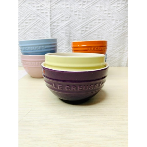 Bát, chén cơm LCreuset, men bóng màu pastel sang trọng - Sứ không chì cao cấp - Đường kính 10cm