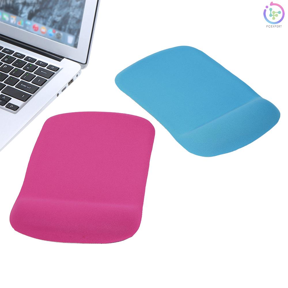 Silicone Mouse Pad Soft Gel Mouse Mat with Wrist Rest Support Comfort Mousepad for PC Laptop(Rose Red)