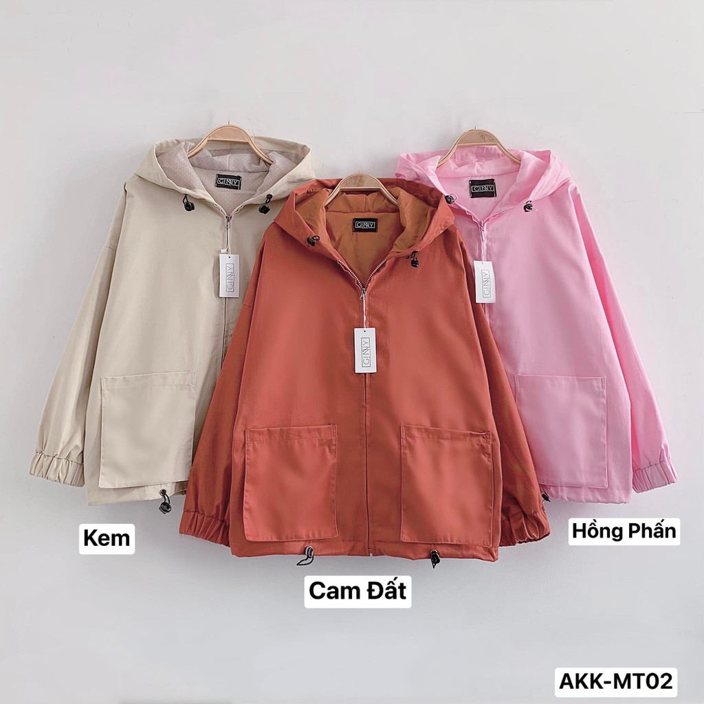 Áo khoác kaki Ulzzang 2 lớp TR| Áo chống nắng 2 lớp có mũ