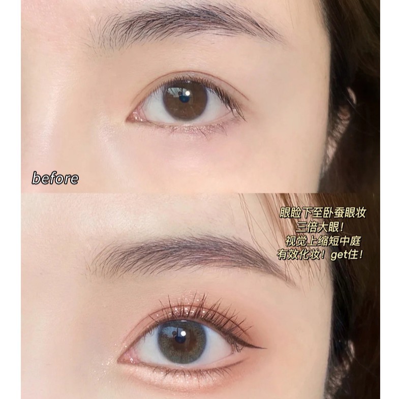 Chì sáp kẻ mắt 2 đầu nhũ lì tạo bọng mắt Gella's Jewel Light Eyeliner Sena Beauty