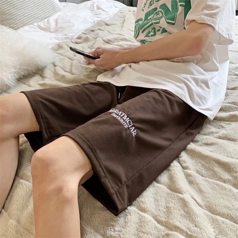 Quần Short Thể Thao Dáng Suông Thêu Chữ Đơn Giản Thời Trang Mùa Hè Cho Nam Size M-2XL