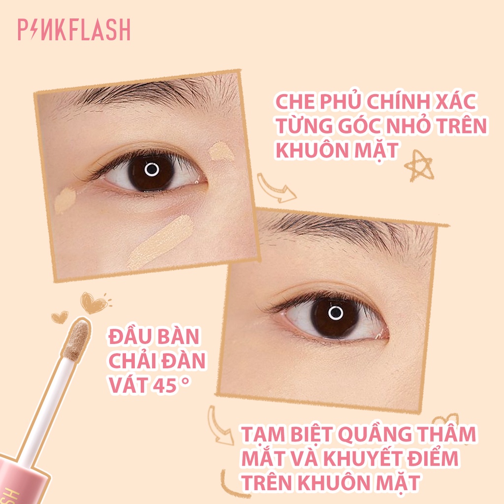 PINKFLASH Bộ 3 mặt Sản Phẩm Trang Điểm Chất Lượng Cao