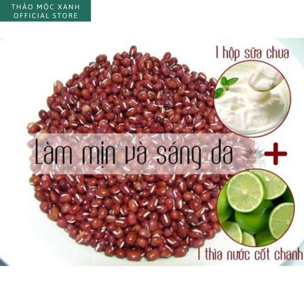 Bột Đậu Đỏ nguyên chất sạch mịn 100% Organic handmade, đắp mặt tẩy tế bào chết - Thảo Mộc Xanh Official Store