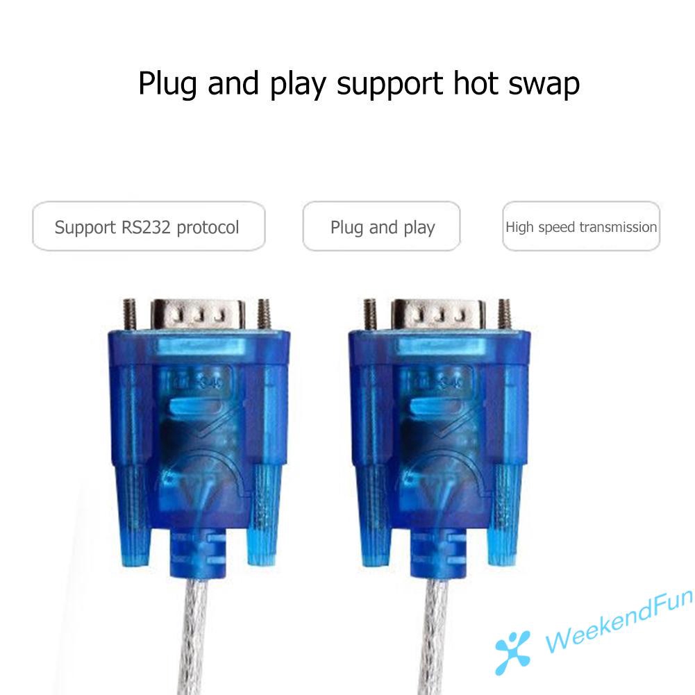 Cáp Chuyển Đổi Usb Sang Rs232 Com 9 Pin Db9 Cho Win 7