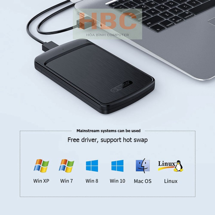 Hộp Đựng Ổ Cứng Chính Hãng HDD Box 2.5" ORICO 2020U3 Sata III USB 3.0 | BigBuy360 - bigbuy360.vn