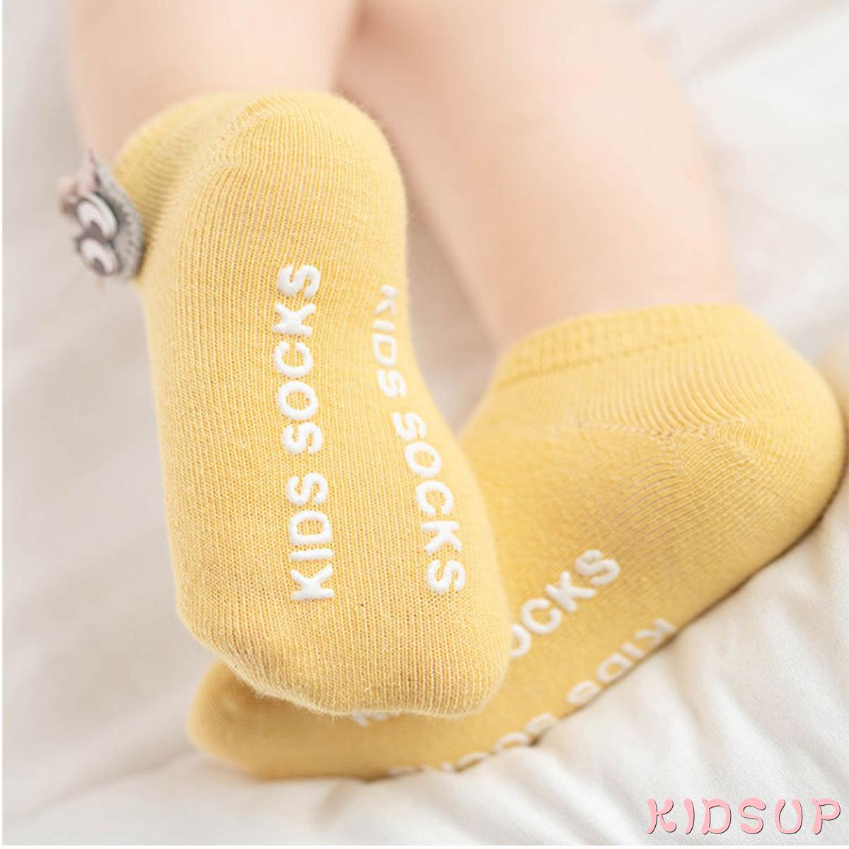 Set 3 Đôi Vớ Cotton Cổ Thấp Thoáng Khí Chống Trượt Thời Trang Mùa Hè Cho Bé