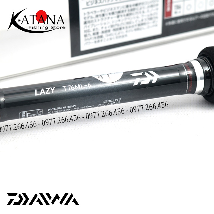 Cần lure rút Daiwa Lazy T76Ml-6 cao cấp, tiện lợi, dã ngoại