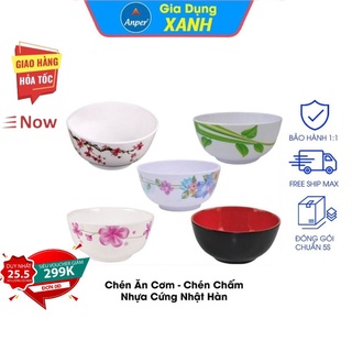 Mua Chén ăn cơm 11cm nhựa Melamine  ANPER cao cấp nhật hàn  bát ăn cơm nhựa đẹp gia đình và nhà hàng