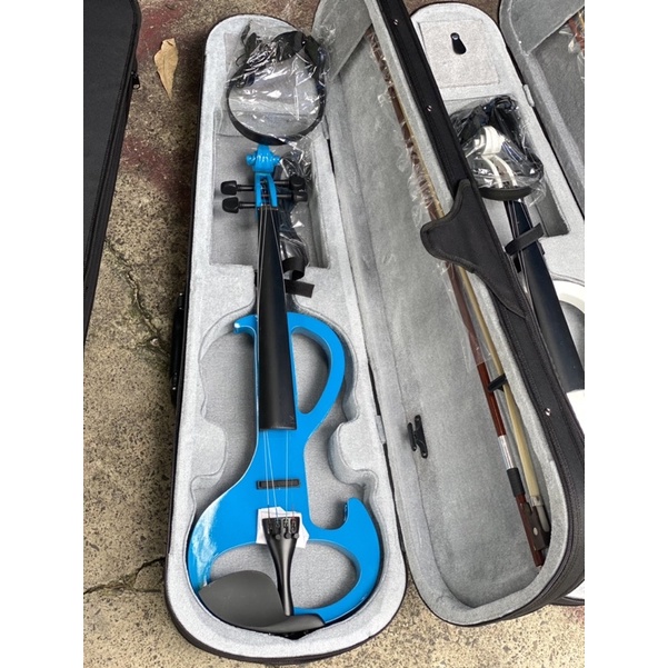 Đàn violin điện từ màu đỏ trọn bộ phụ kiện