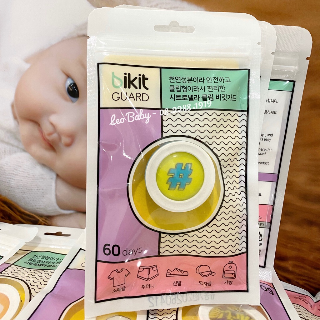Kẹp chống muỗi bikit , hàn quốc , leobaby