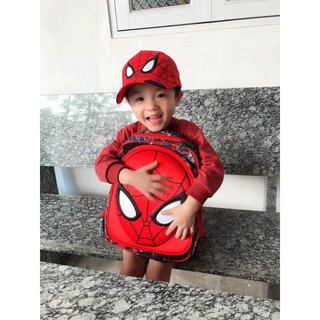 Balo nhện và mũ cho bé tiểu học