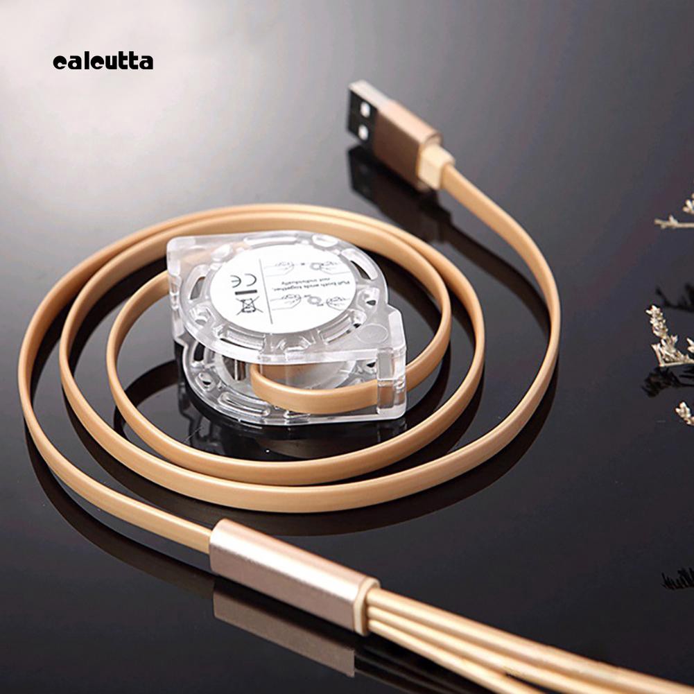 Cáp sạc nhanh 3 trong 1 với cổng Micro USB Type C cho điện thoại Android