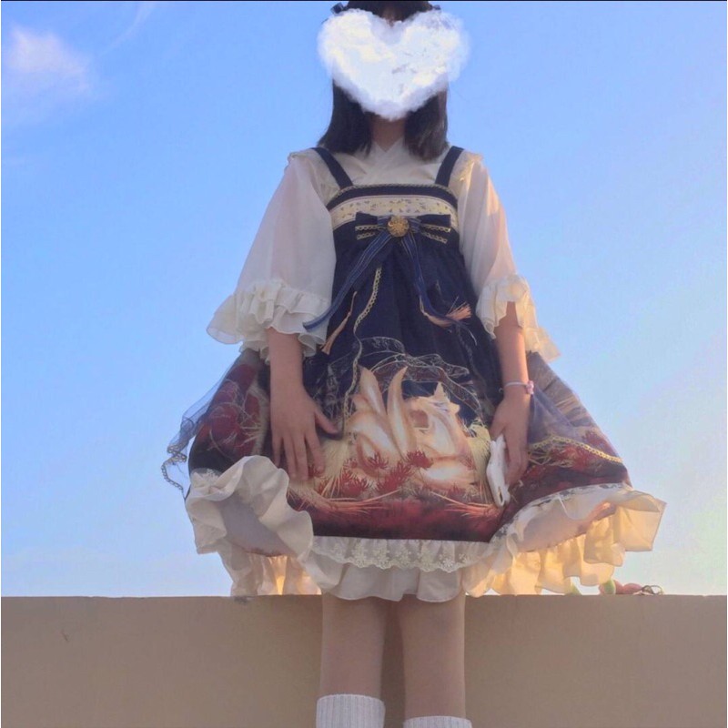 YAS0734-Váy Lolita cáo chín đuôi Funny sauce