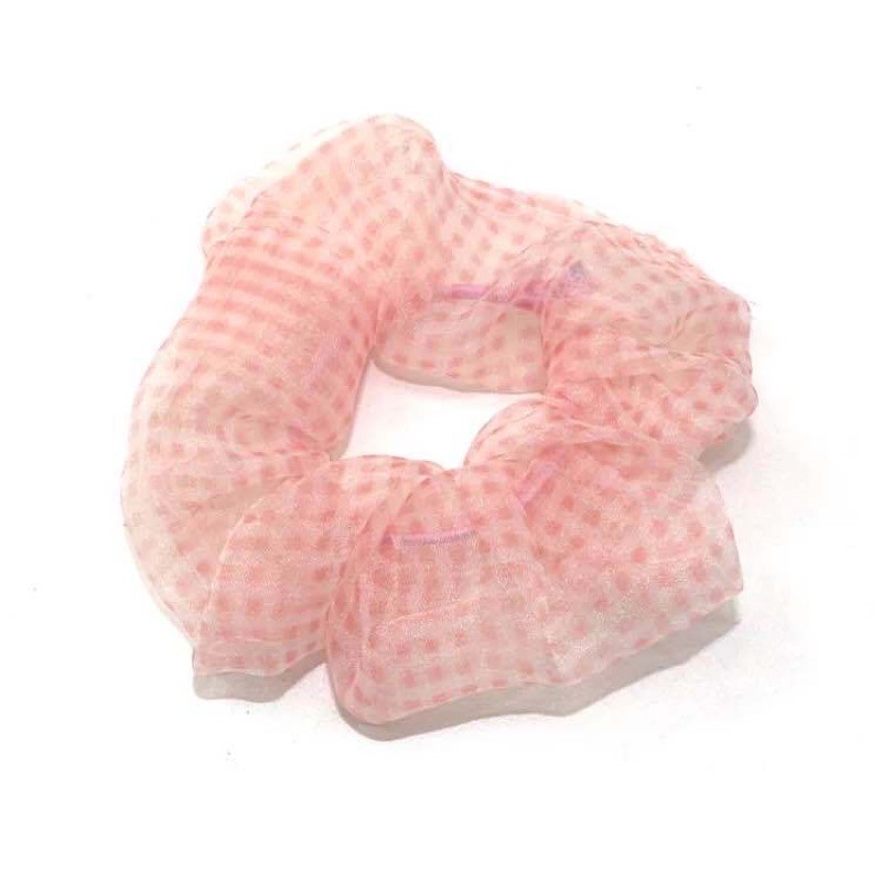Dây cột tóc, crunchies kẻ sọc vuông