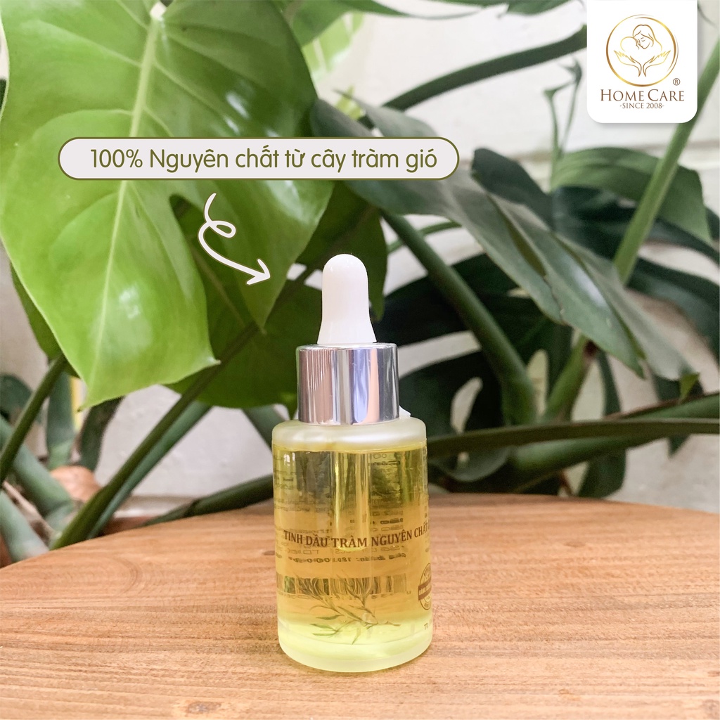 Tinh dầu tràm nguyên chất 100% Home Care giữ ấm tránh gió, xua đuổi côn trùng, bảo vệ sức khỏe cho bé và gia đình