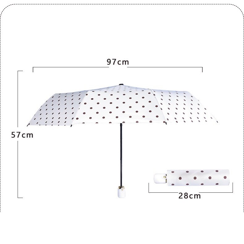 Ô dù đi mưa nắng đóng mở tự động 2 lớp chống tia UV