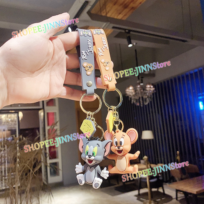 Móc khóa hình búp bê hoạt hình Tom and Jerry dễ thương