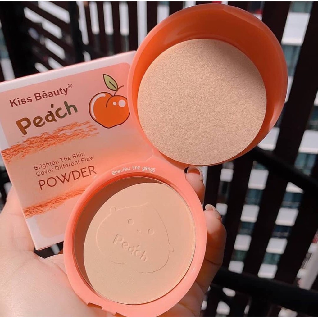 Bộ Kem nền - Phấn phủ PEACH 3GS che mờ mọi khuyết điểm | BigBuy360 - bigbuy360.vn