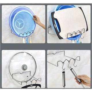 Kệ để thau rổ inox dán tường, giá treo thau