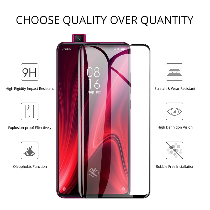 Kính cường lực bảo vệ màn hình thời trang cho Xiaomi Redmi 7A Note 7 5 6 Pro K20 Mi 8 A2 Lite 9 Se 5X A1 6X A2