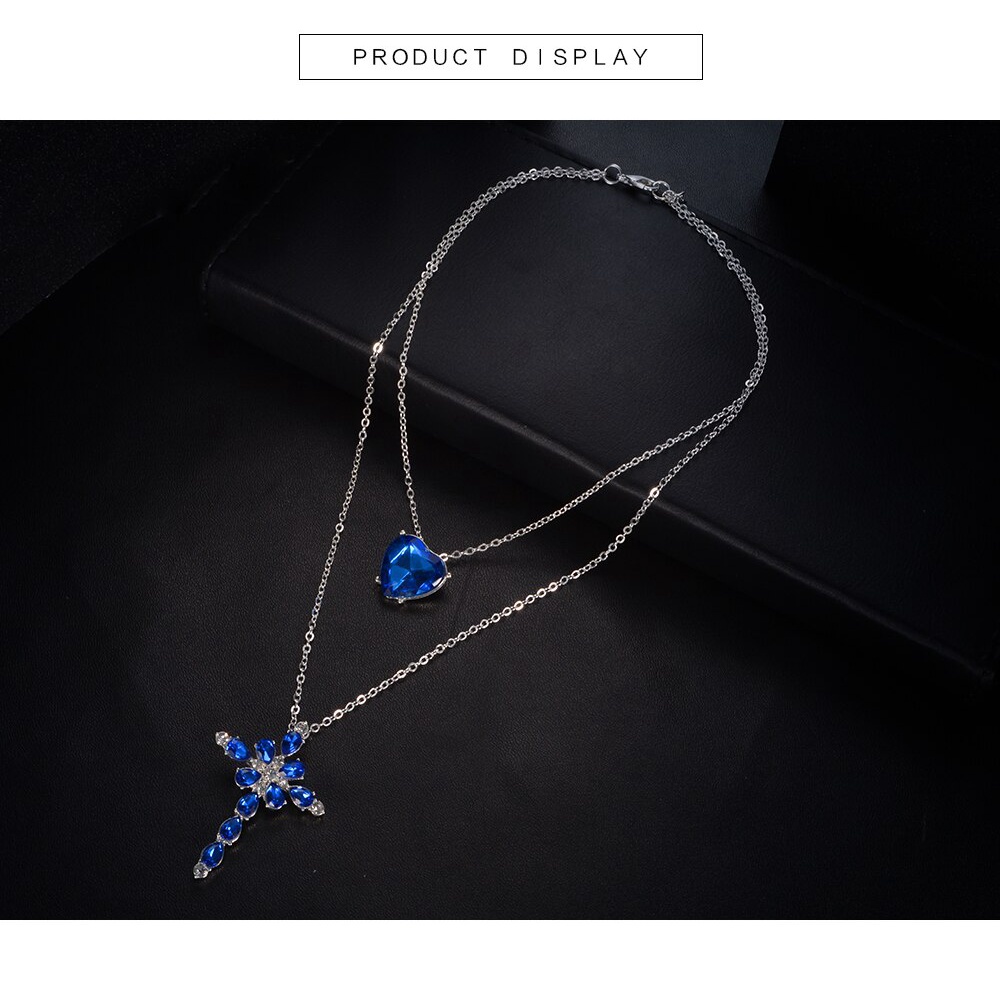 Vòng cổ nữ thời trang đá xanh hoạc tiết sku1979