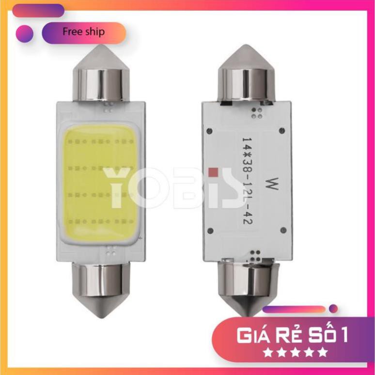 ⚡️GIÁ TỐT⚡️ Đèn LED Chân C5W Gắn Trần Xe Ôtô - Dòng Cao Cấp Có Tản Nhiệt - Đèn Trần Ôtô - FULL SIZE