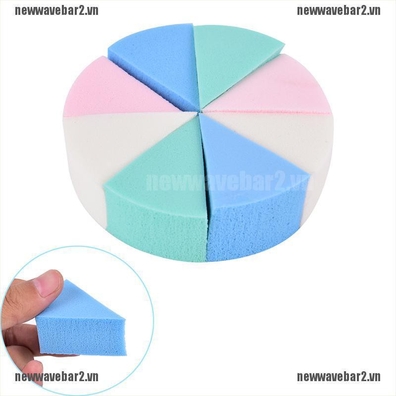 Set 8 Miếng Xốp Rửa Mặt Hình Tam Giác Mềm Mại Tiện Dụng