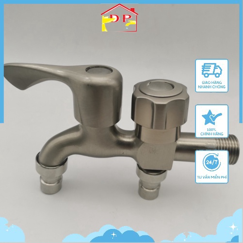 Vòi nước, Sen tắm lạnh inox 304 cao cấp SL02 - bảo hành 24 tháng