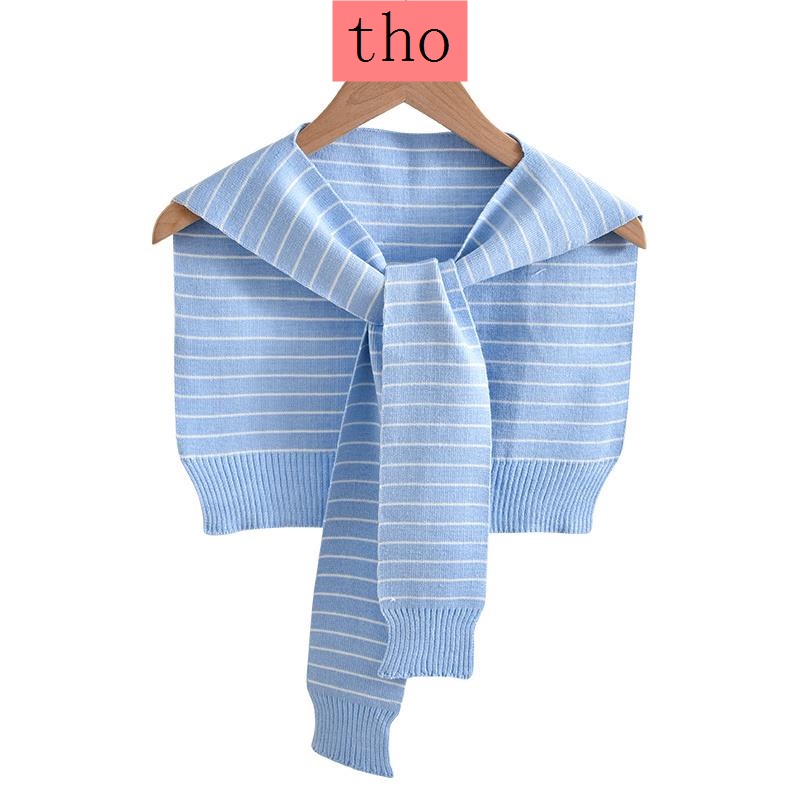 Khăn choàng dệt kim dễ phối đồ phong cách Hàn Quốc/Nhật Bản thời trang thu đông