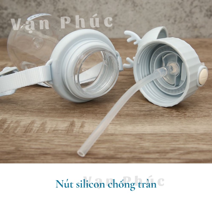 Bình nước Goki Inochi Nhật Bản, không BPA an toàn, thể thao, trẻ em, xe đạp, gym, học sinh, đẹp, cao cấp,cho bé Vạn Phúc