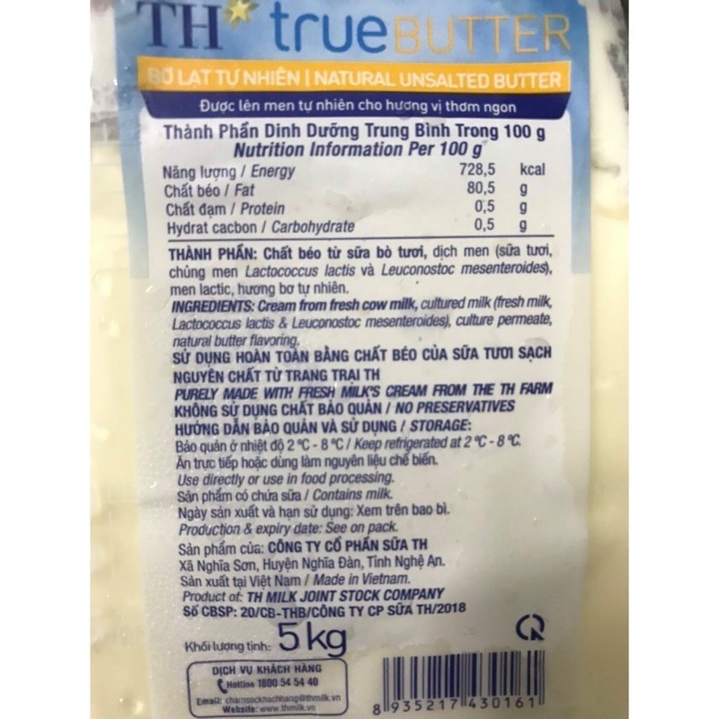 Bơ TH true milk 1kg