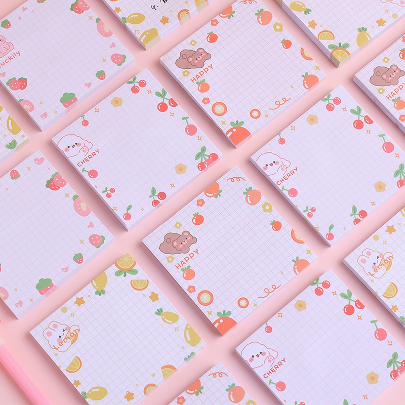 Set 80 giấy ghi chú họa tiết động vật hoạt hình dễ thương
