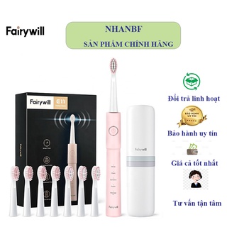 Bàn chải đánh răng điện Fairywill E11 từ Đức, tặng kèm 8 đầu bàn chải