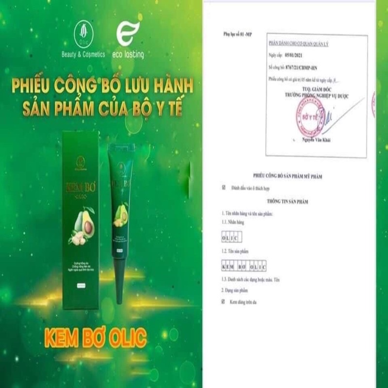 KEM QUẾ TAN MỠ OLIC