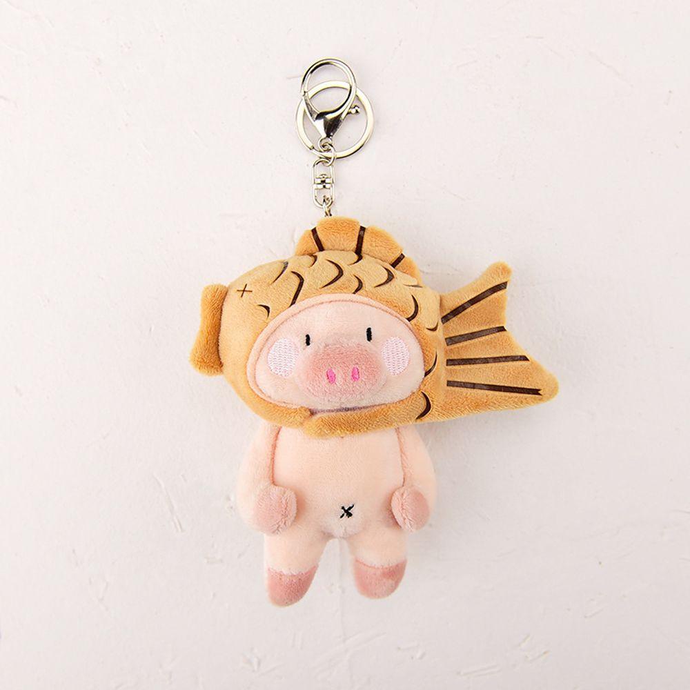 Móc Khóa Hình Đầu Chó Shiba / Chó Husky / Heo Shiba Nhồi Bông Dễ Thương Charms