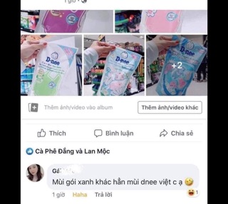 Nước giặt Dnee Thái Lan túi 600ml hxt