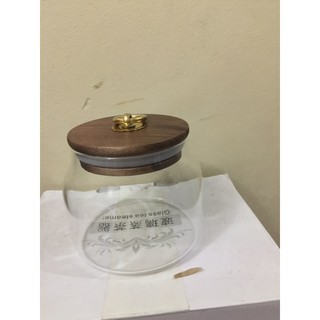 Hũ thuỷ tinh nắp gỗ 450ml