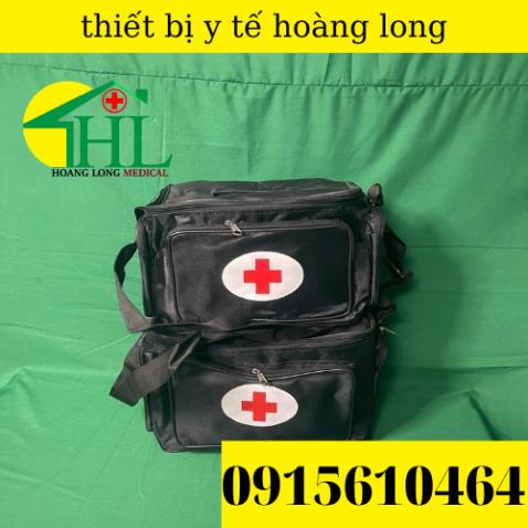 Túi Cứu Thương Màu Đen Cỡ Đại 34x22x24cm - Túi Y Tế