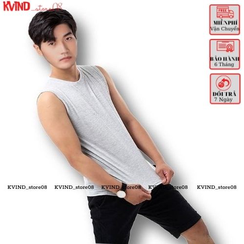 Áo thun ba lỗ nam - 3 lỗ sát nách tanktop tập gym thể thao - Vải cotton thoáng mát co giãn hút mồ hôi-Kvind_store08