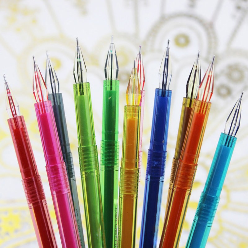 Set 12 Bút Mực Gel Màu Cho Học Sinh