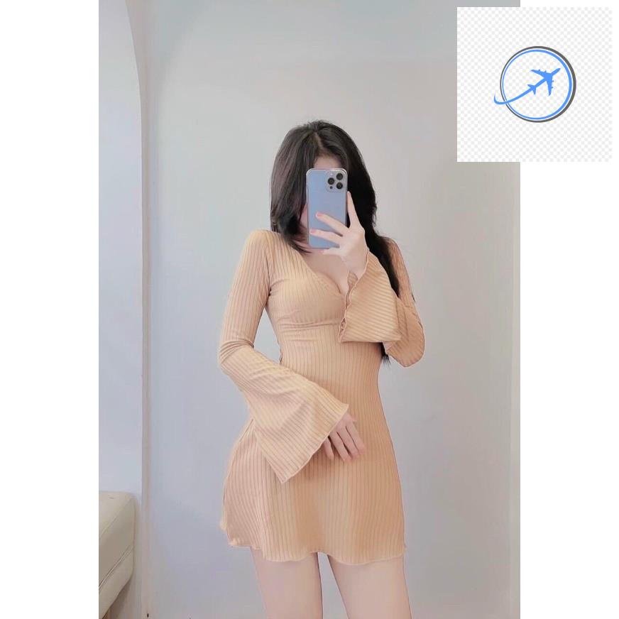 🕵️ Đầm body ngắn dáng suông tay loe quyến rũ siêu đẹp kèm hình thật 🕵️