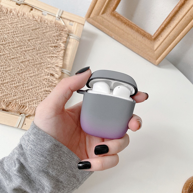 Vỏ cứng bảo vệ hộp sạc tai nghe Baseus W04 W04 Pro TWS Bluetooth không dây màu Gradient