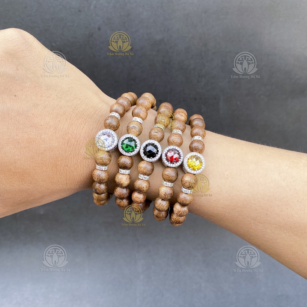Vòng tay pandora charm bạc 925 phong thủy trầm hương HÀ XÁ vòng cặp đôi nam nữ