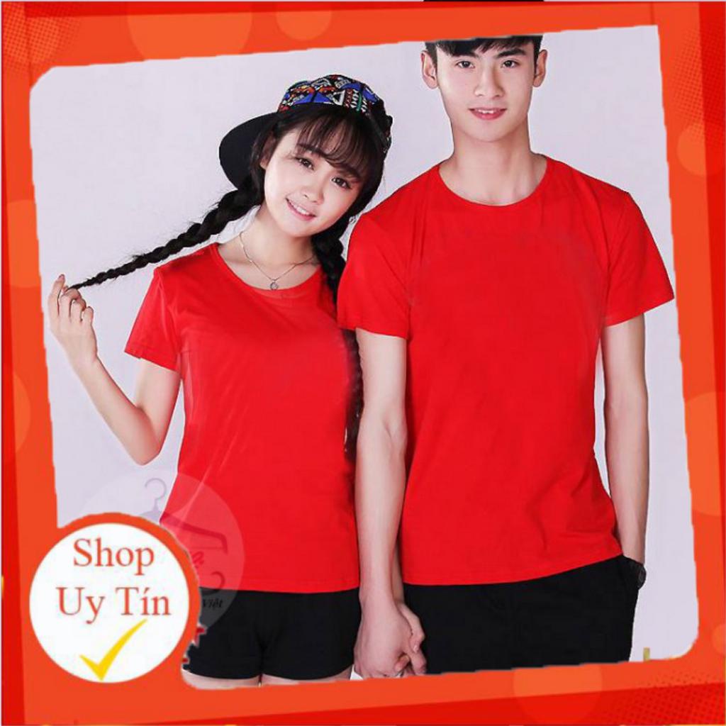 [HANG HOT] Áo thun trơn màu đỏ [TẠI SHOPVIETSO1]