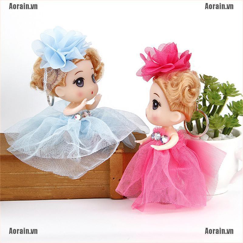 Búp Bê Em Bé Mini 12cm Có Móc Khóa Dễ Thương
